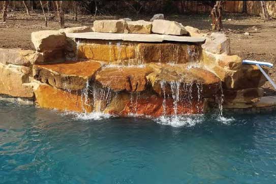 Boulder Waterfall Pool Features Boulder Waterfall